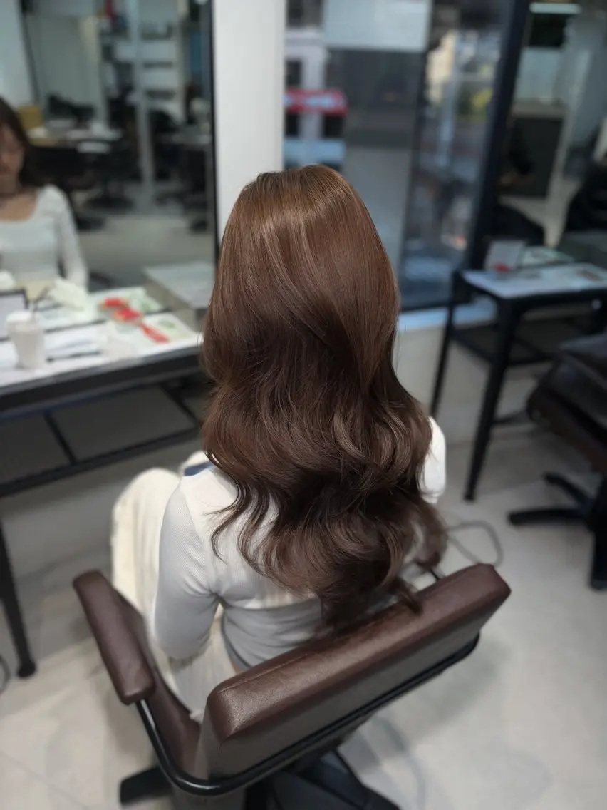ロング カラー caho/大阪梅田 韓国ヘア♡のヘアスタイル