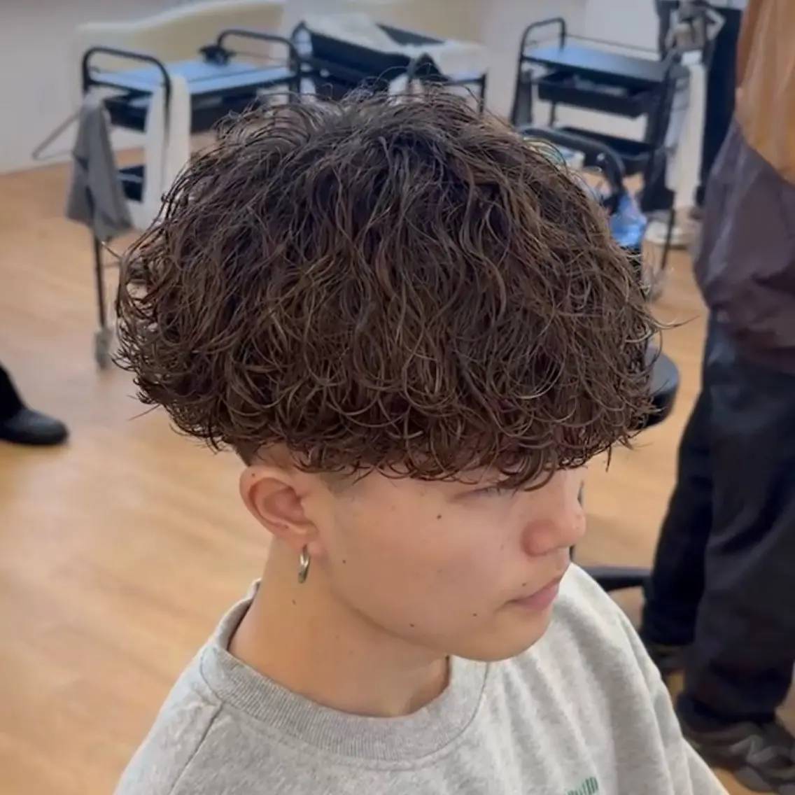 パーマ メンズ マッシュ メンズパーマ 波巻きパーマ 【メンズ特化美容師】 大河内 名駅のヘアスタイル