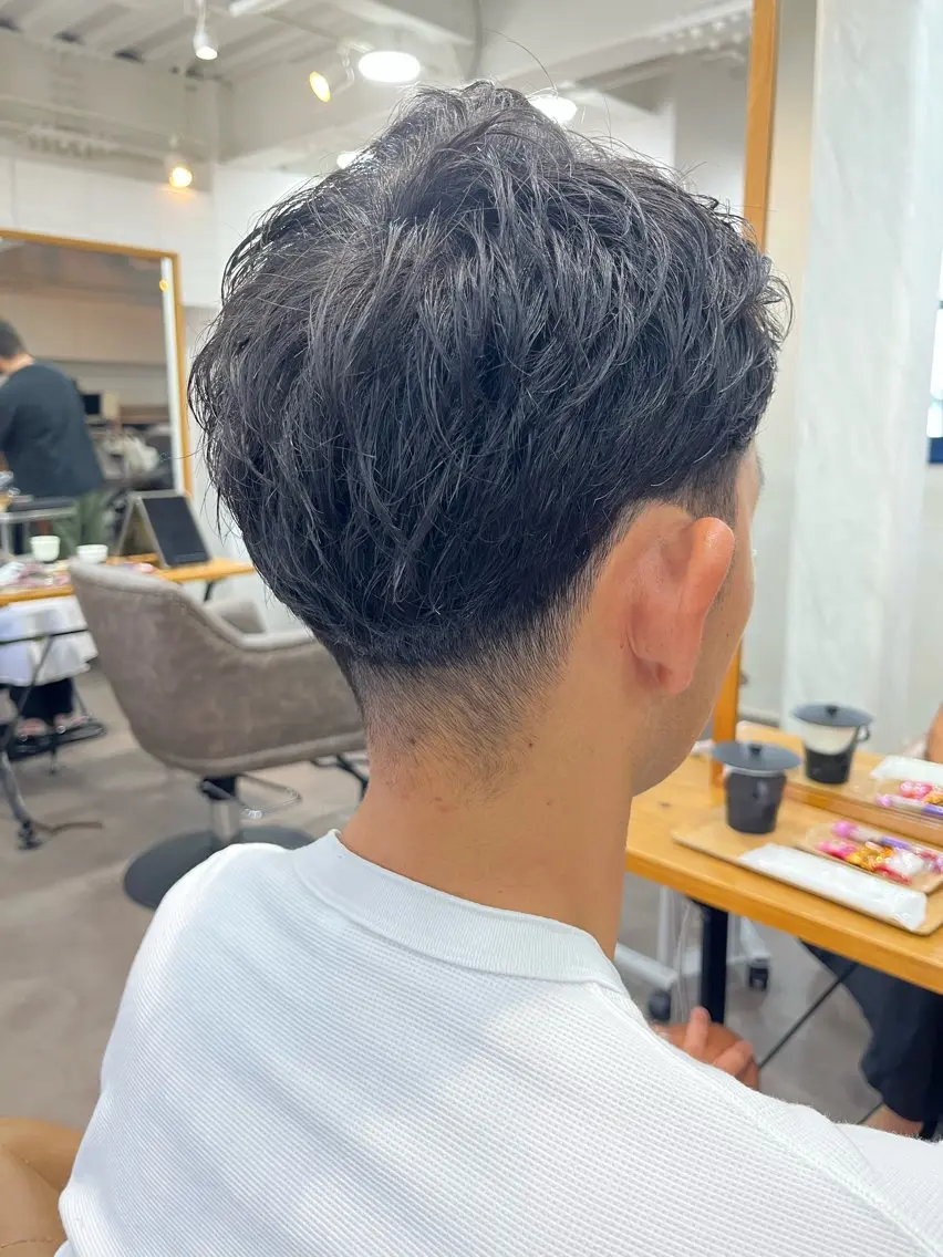 ショート メンズ カット 縮毛矯正🌟カラー╱ ╱いいじまのヘアスタイル