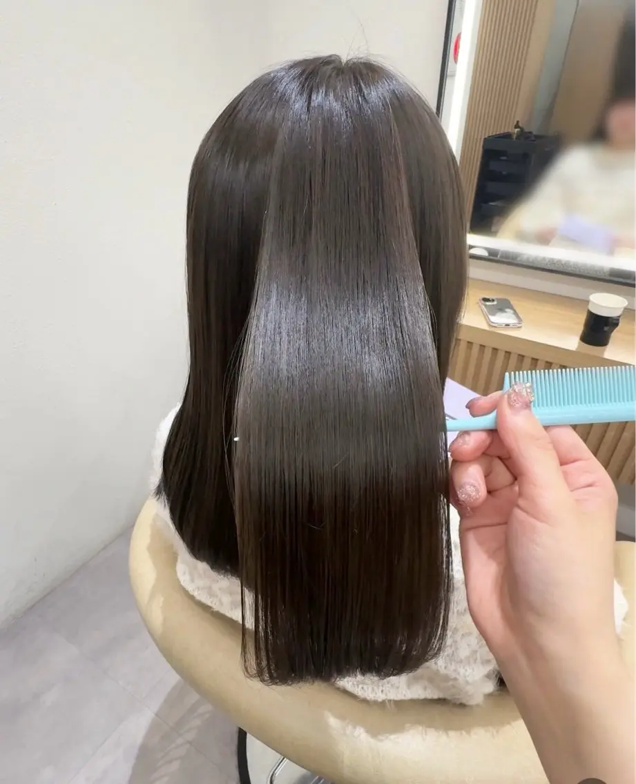【巻けるのに艶さら🧚🏻✨】カット＋縮毛矯正＋うる艶トリートメント/髪質改善/美髪の写真
