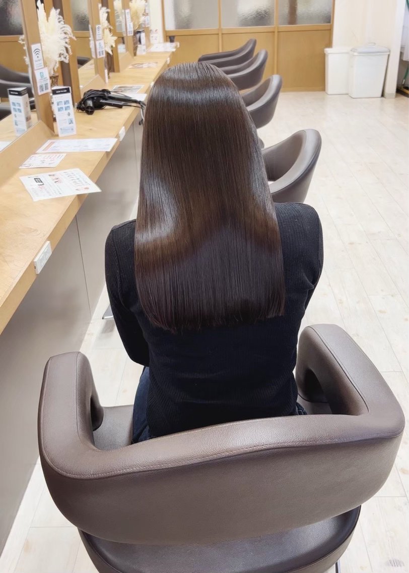 ロング 縮毛矯正 石田 廉翔のヘアスタイル