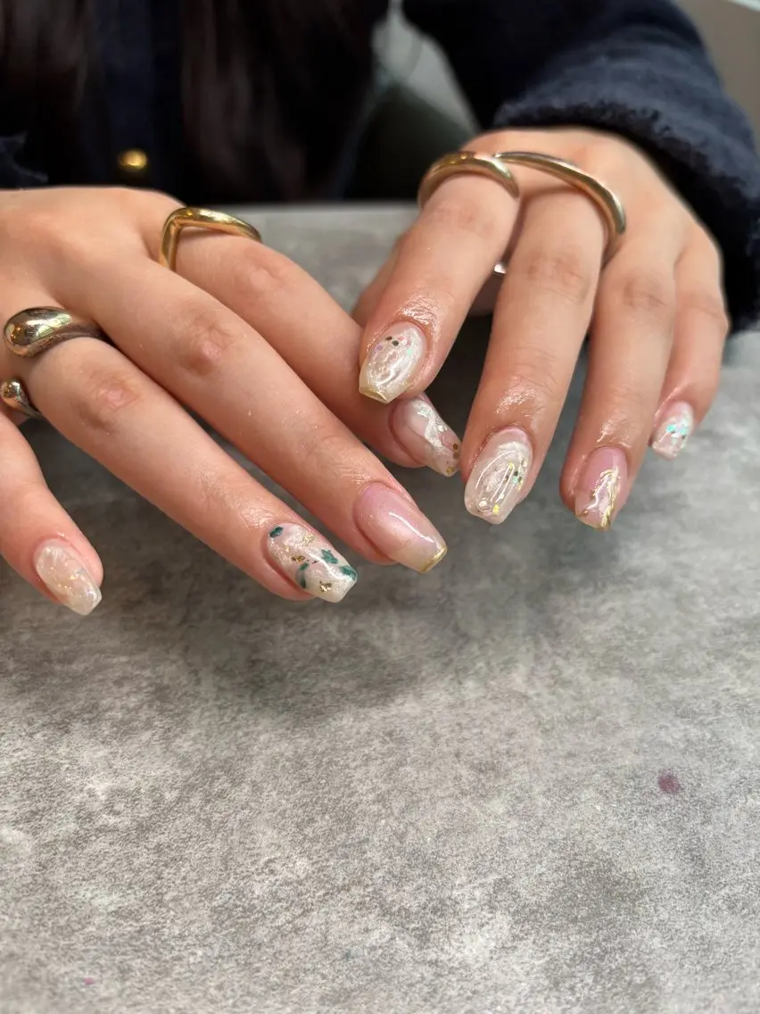 ネイル ニュアンスネイル 【新宿三丁目】 もえNoël🎨🤍のネイルデザイン