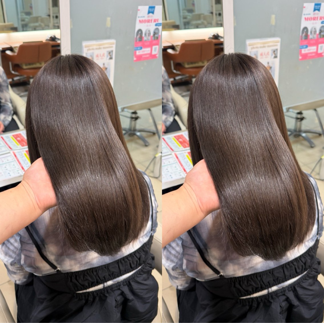 ロング カラー ヘアカラー トリートメント 🦋改善カラー/艶髪 /岡本 かおり🦋のヘアスタイル