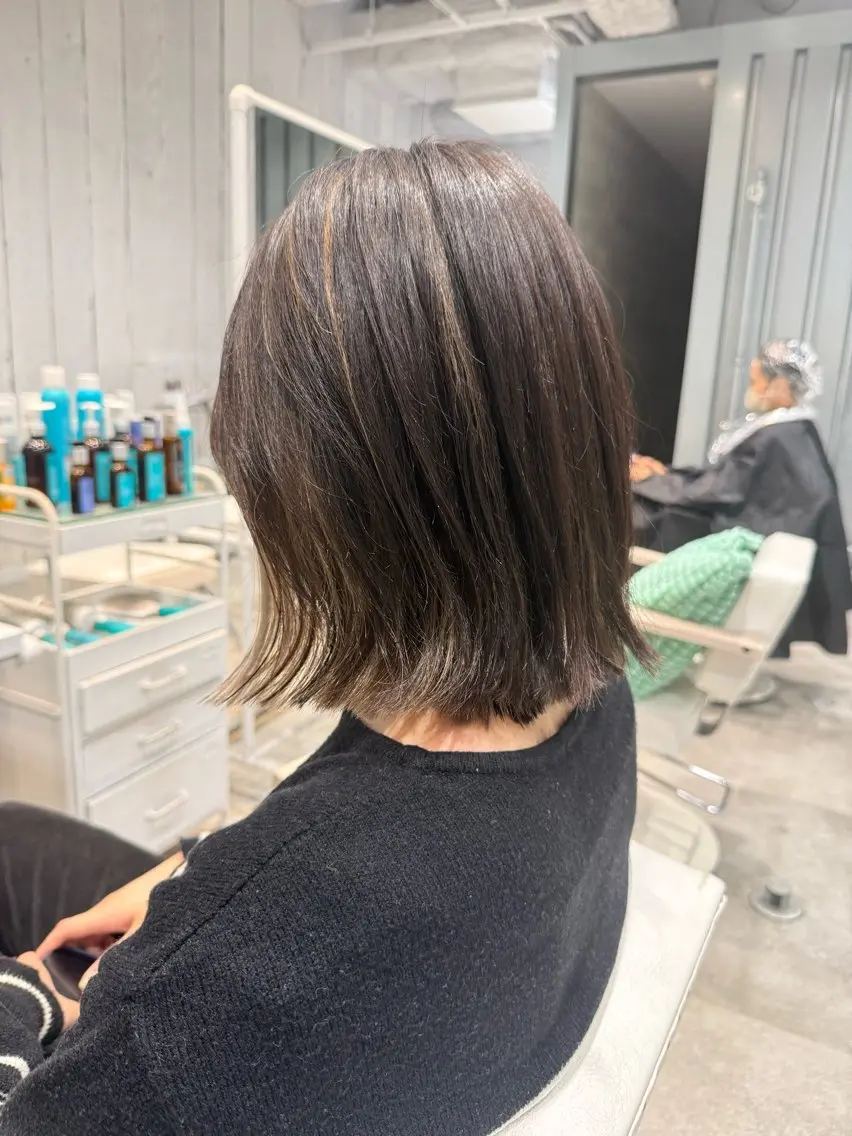 ミディアム ヘアカラー M.SLASH 大元研二のヘアスタイル