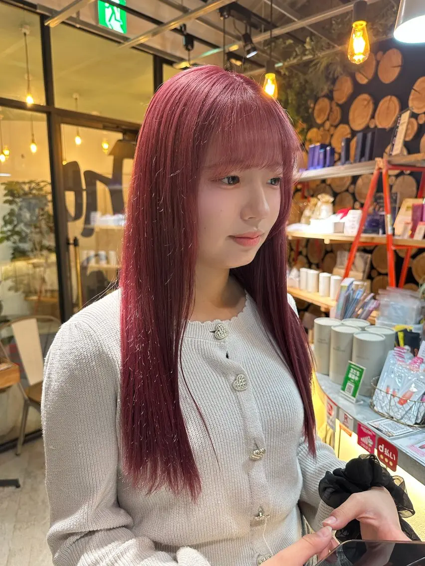 ロング カラー ピンクカラー ホワイトピンク カット ヘアカラー トリートメント 溜一太／似合わせ/ メンズカットのヘアスタイル