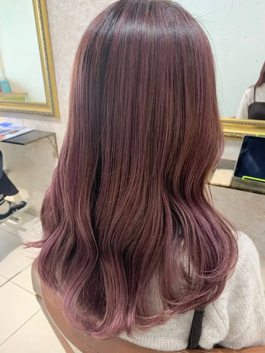 セミロング MORISAKI ✂︎縮毛矯正のヘアスタイル
