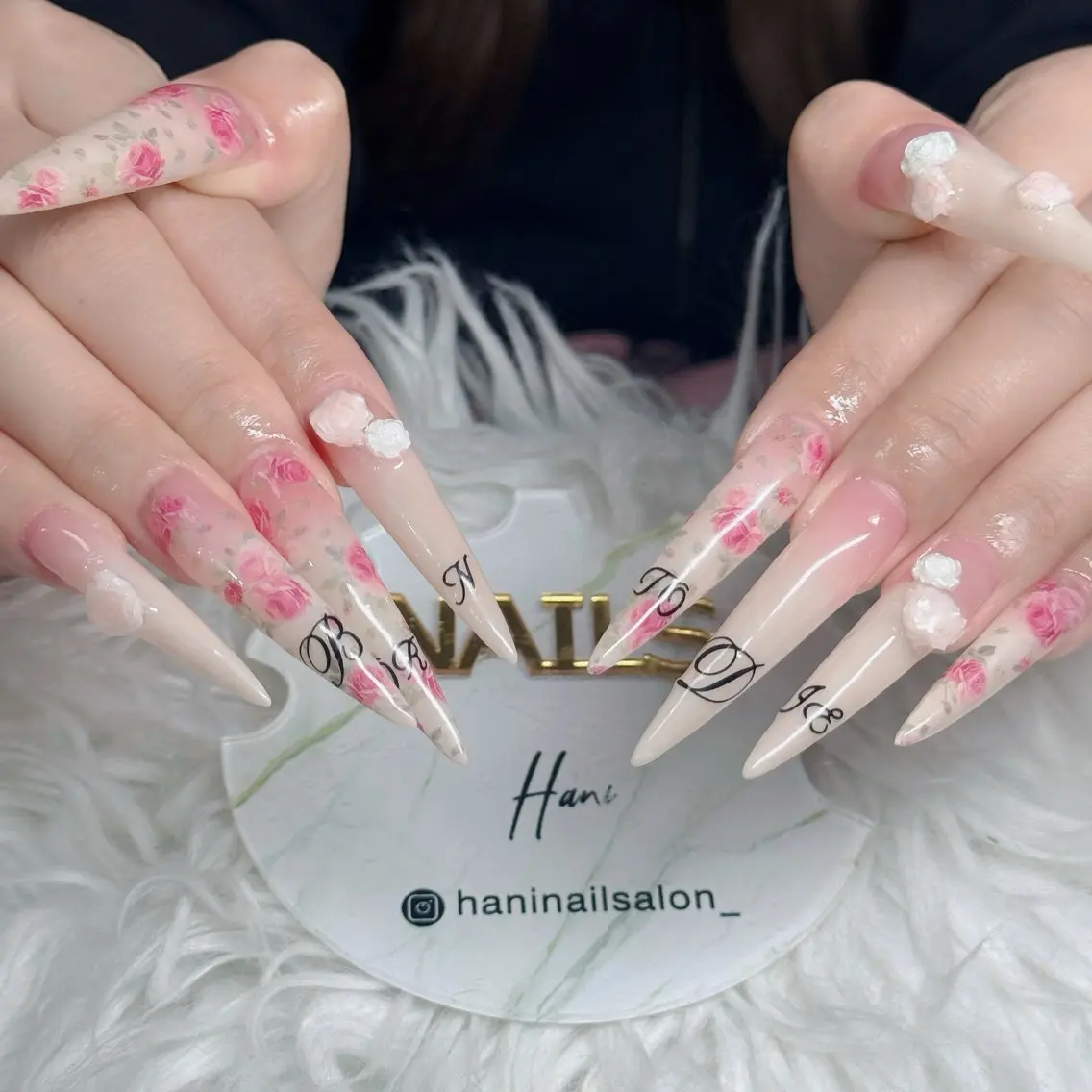 ネイル フットネイル フレンチネイル グラデーション 韓国ネイル ロングネイル ハンドネイル Hani Nail Salonのネイルデザイン