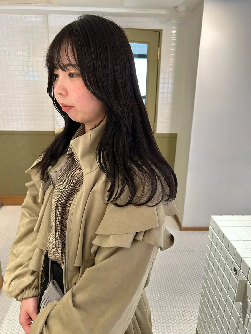 ロング カラー 透明感カラー グレージュ カット ヘアカラー マンツーマン美容師 立川　♡MIHO♡のヘアスタイル