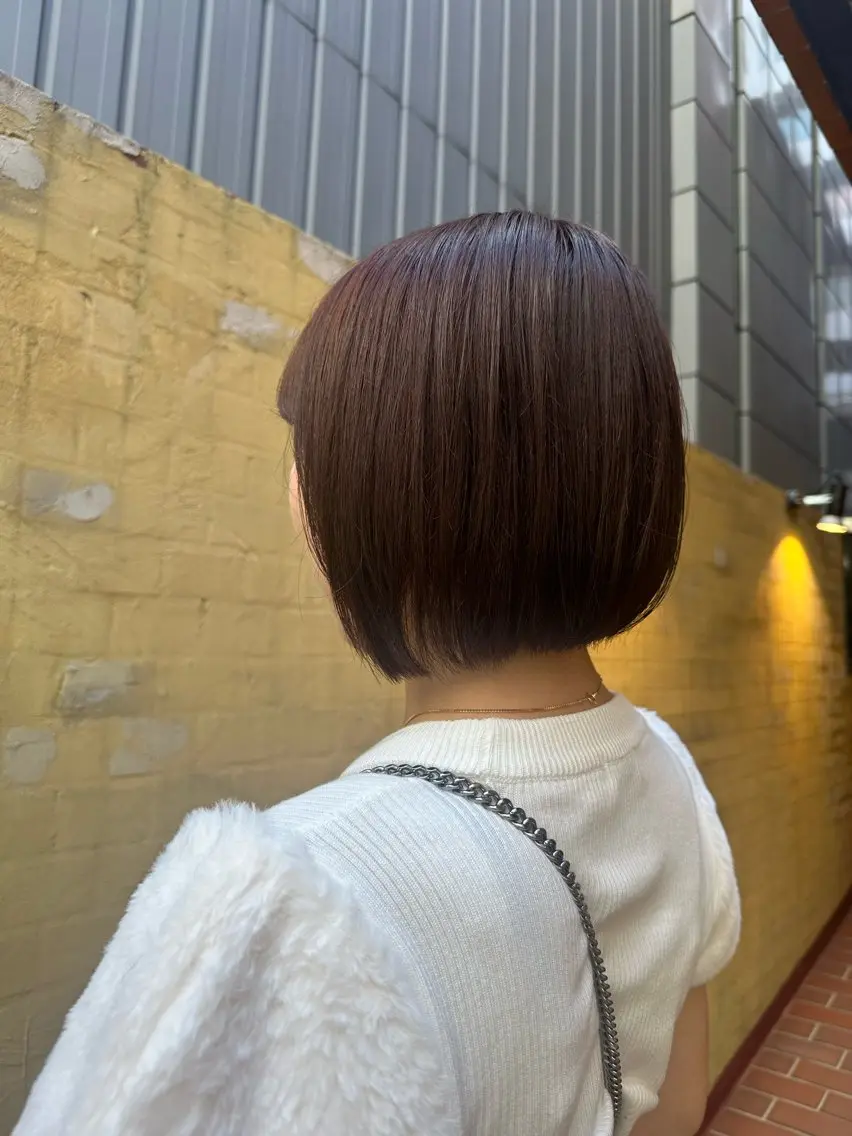 ショート カラー ヘアカラー 赤熊 咲良 🦔ྀིのヘアスタイル