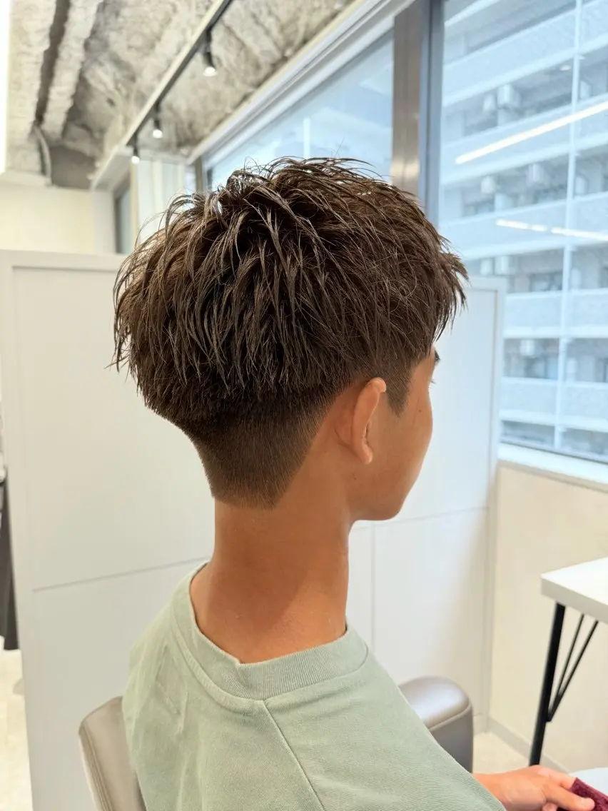 メンズ 西梅田 トウマ モデル募集中‼️のヘアスタイル