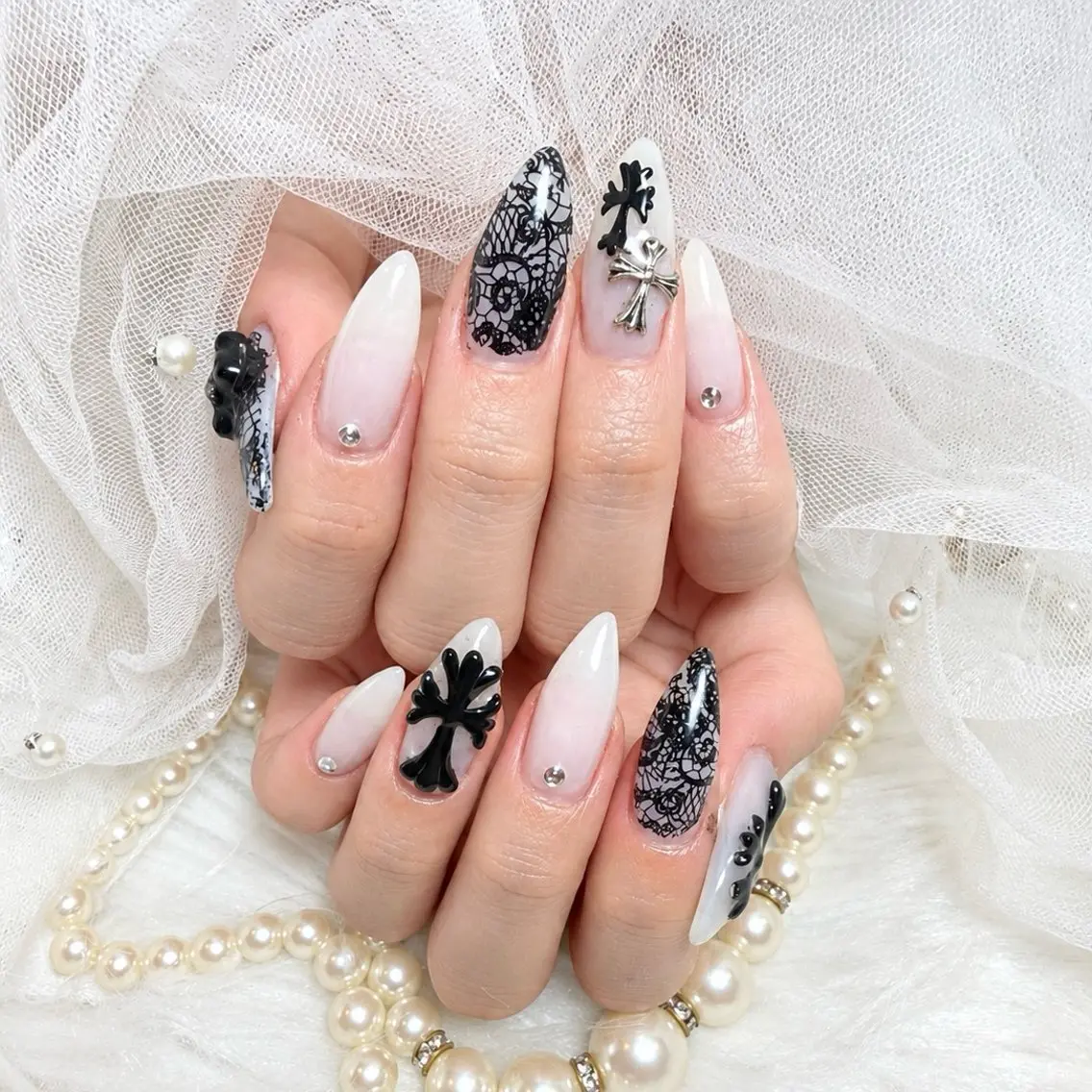 ロング ハンドネイル Conjunim MAMI🎀✨のネイルデザイン