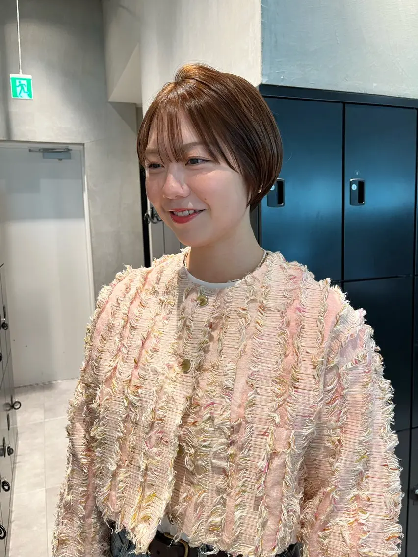 ショート カラー 艶髪✨×顔周りカット 🧚ナツホのヘアスタイル