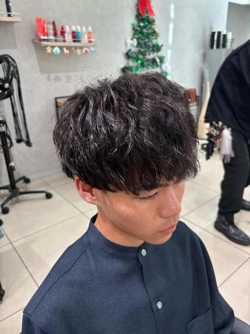 ショート パーマ メンズ カット 縮毛矯正 💠メンズ縮毛矯正 /パーマ💠林慶太のヘアスタイル