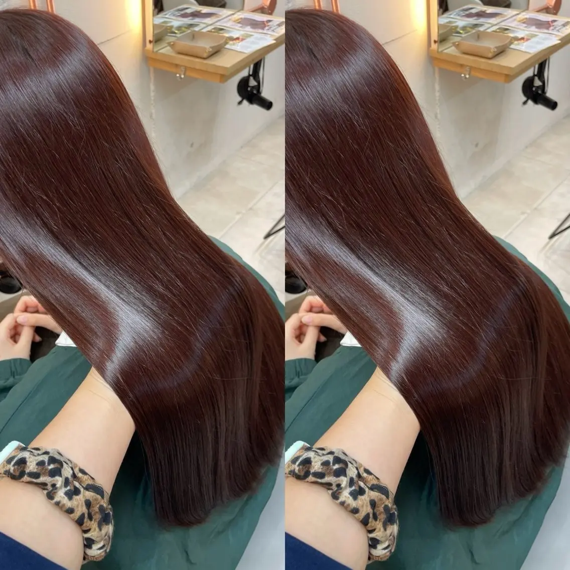 ロング カラー ボルドーカラー ロング カット ヘアカラー トリートメント カットモデル募集🍒 りおのヘアスタイル