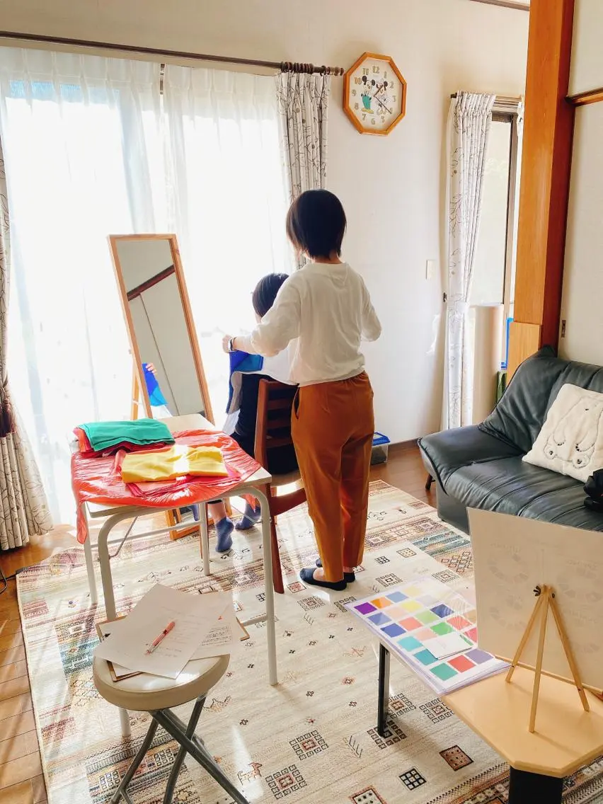 パーソナルカラー診断&メイクの写真