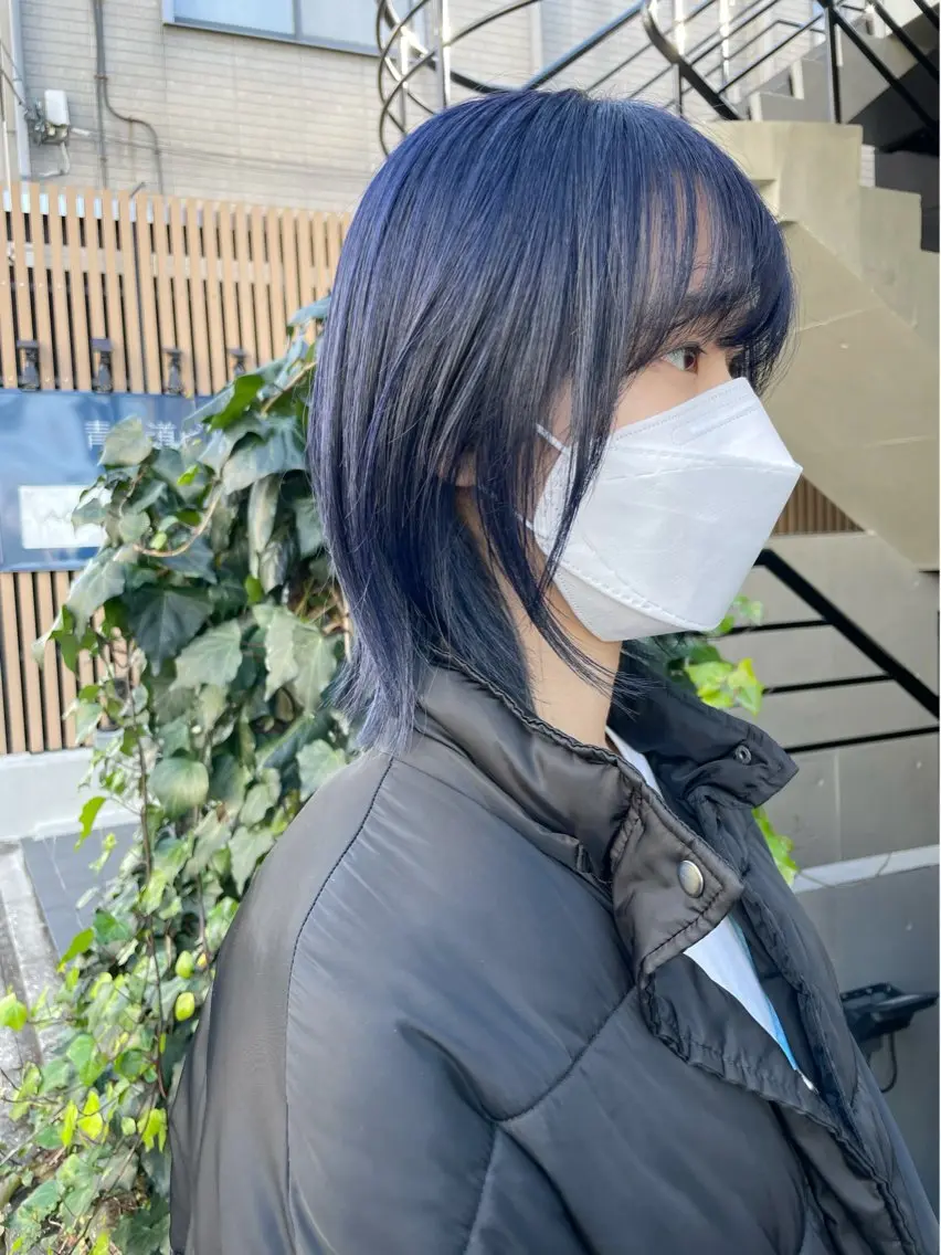 ミディアム ウルフカット シンプル+αな デザインを 松崎陸のヘアスタイル