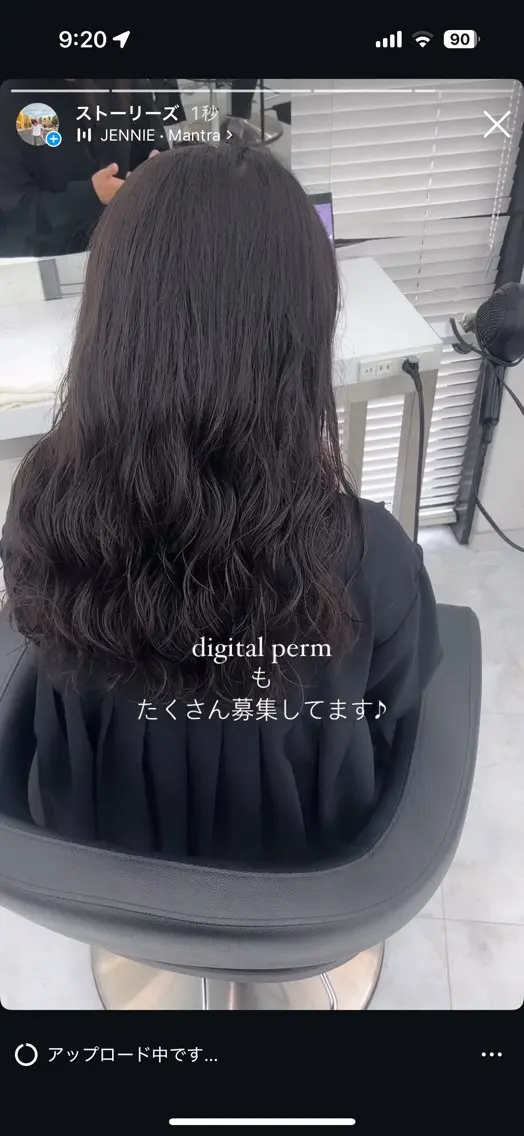 ロング 顔まわりレイヤー/諒 オリーブカラー/天神のヘアスタイル