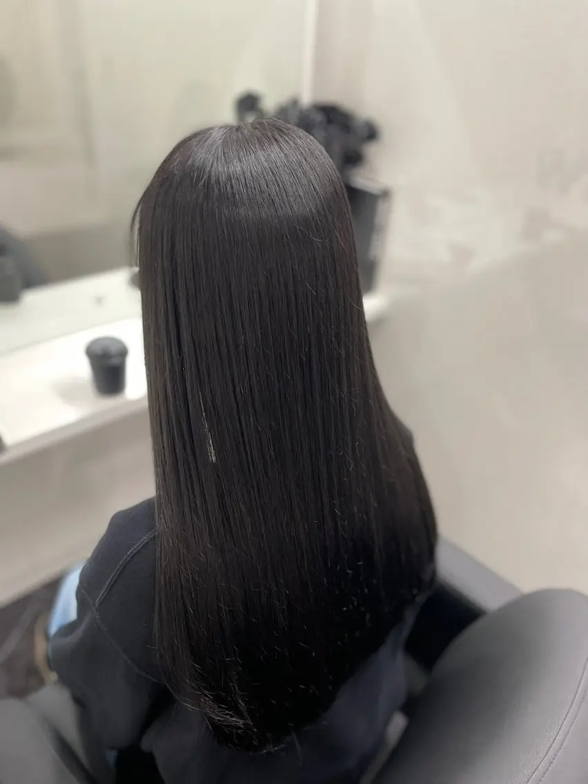 ロング カラー 透明感カラー ディープラベンダー ラベンダーカラー Blue/博多/ 水口莉沙のヘアスタイル