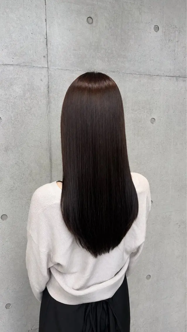 ロング カラー パーマ ヘアアレンジ メンズ 赤み消し艶カラー/美 髪☘️Reika☘️のヘアスタイル
