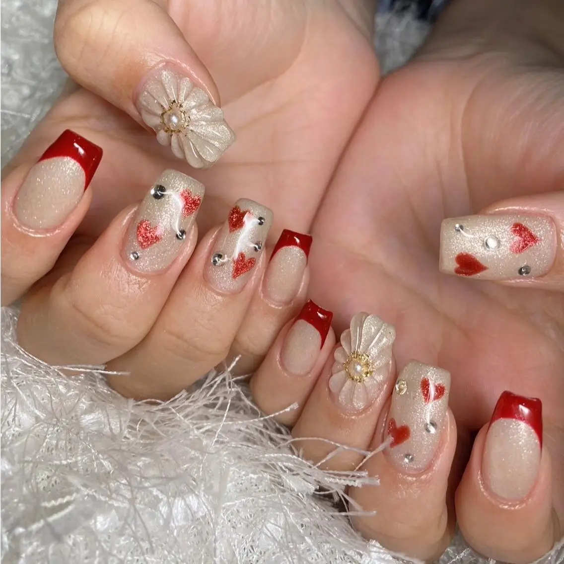 ネイル 長さ出し フレンチネイル ジェルネイル グラデーション 韓国ネイル Nail&eye Belire 新宿のネイルデザイン
