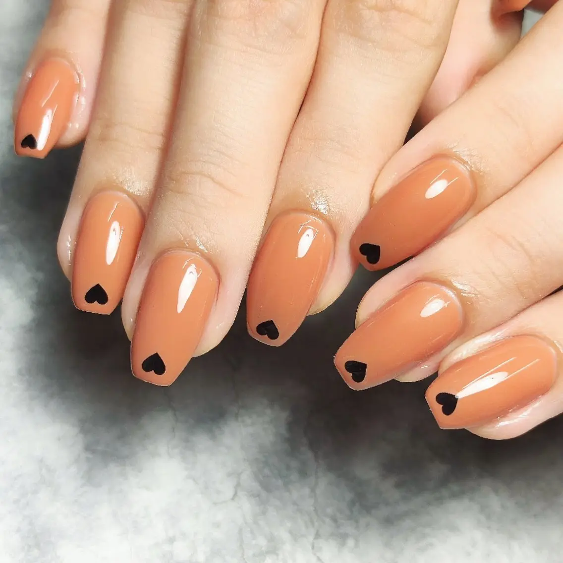 ネイル ハート ハンドネイル 個人サロン saltnailのネイルデザイン
