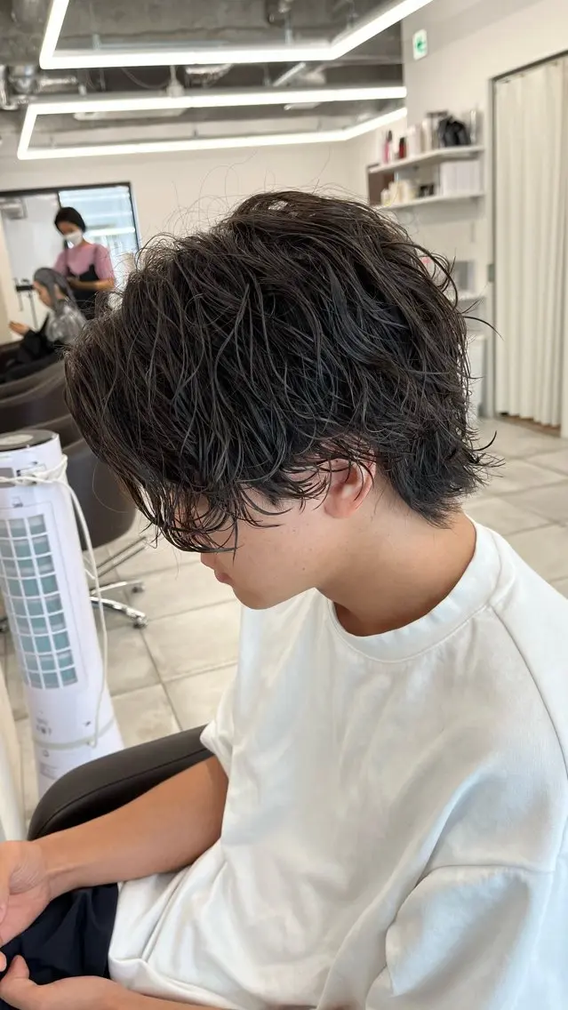 ショート パーマ メンズ 🏆メンズヘア特化 🥇代表りんぺーのヘアスタイル