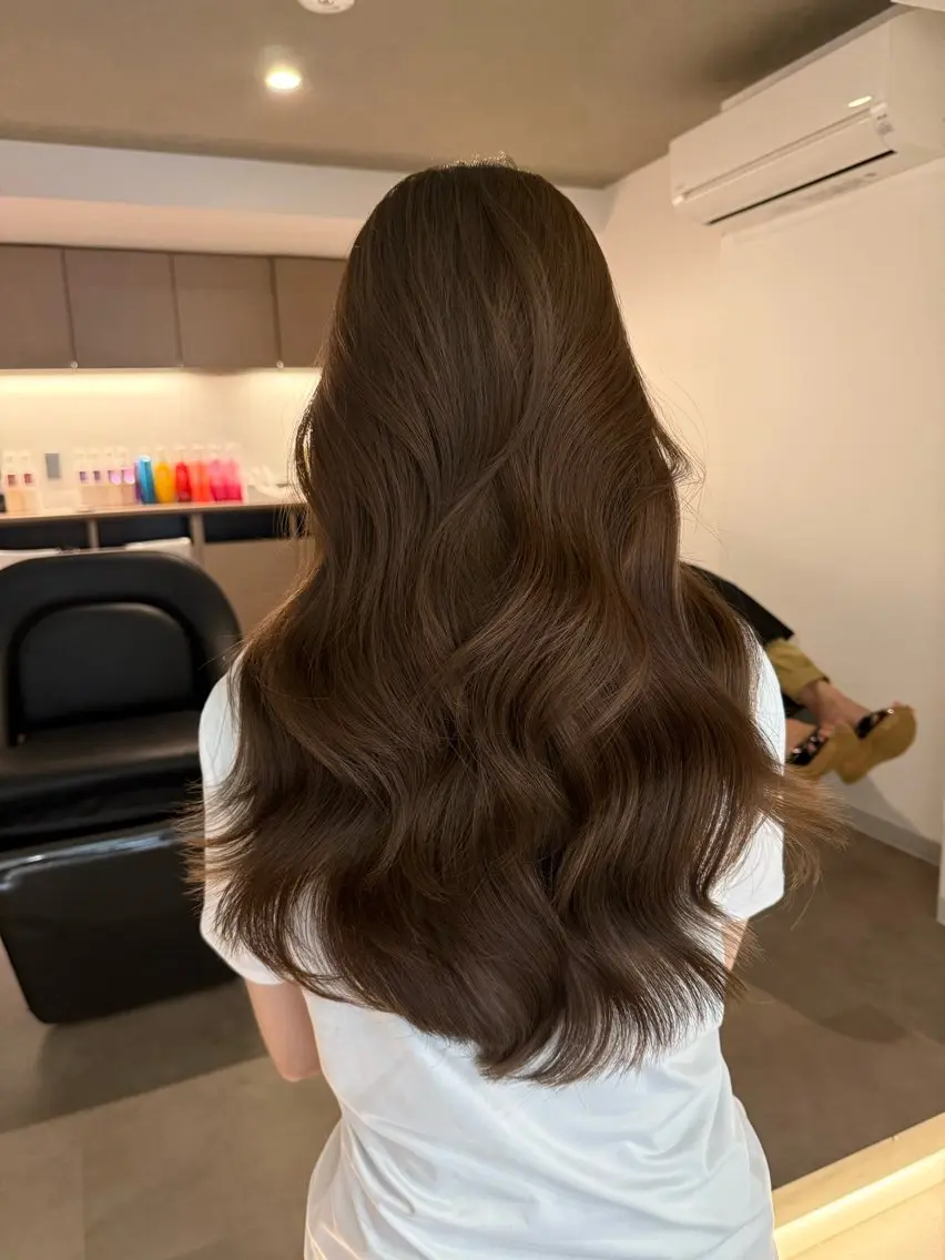 ロング カラー カット ヘアカラー トリートメント 🎀韓国ヘア× 透明感カラー🎀正源のヘアスタイル