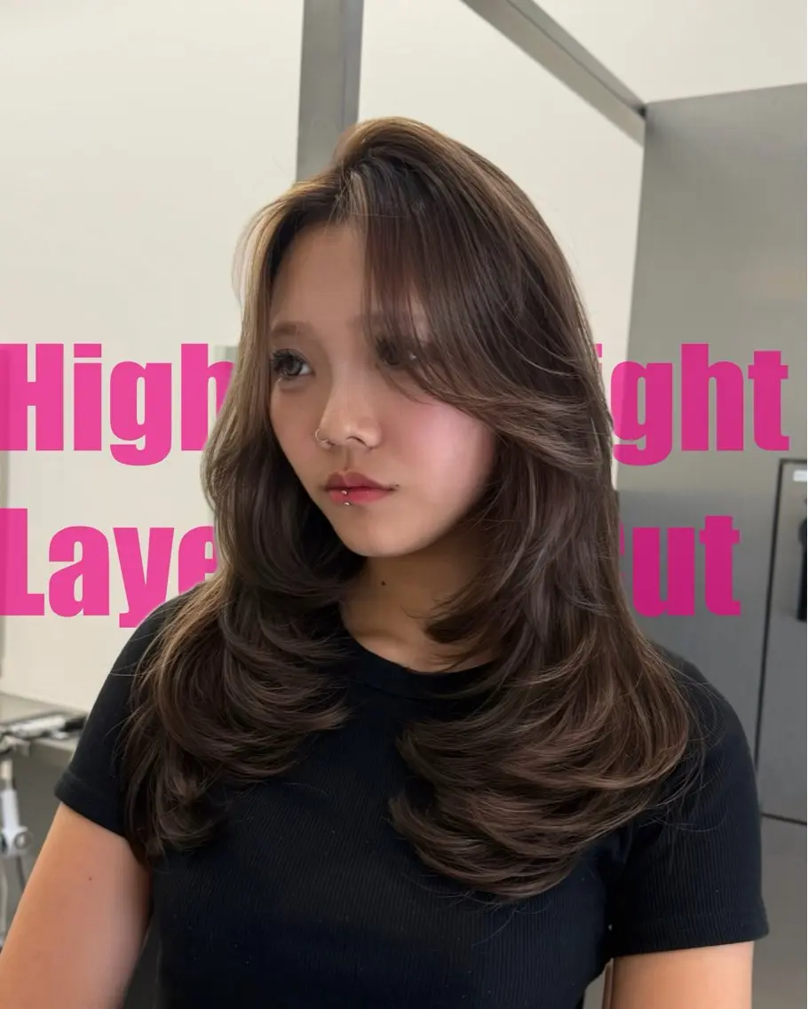 ロング ハイライト レイヤーカット カット ヘアカラー 大人レイヤー/艶髪 🥥🌴TOMONAのヘアスタイル