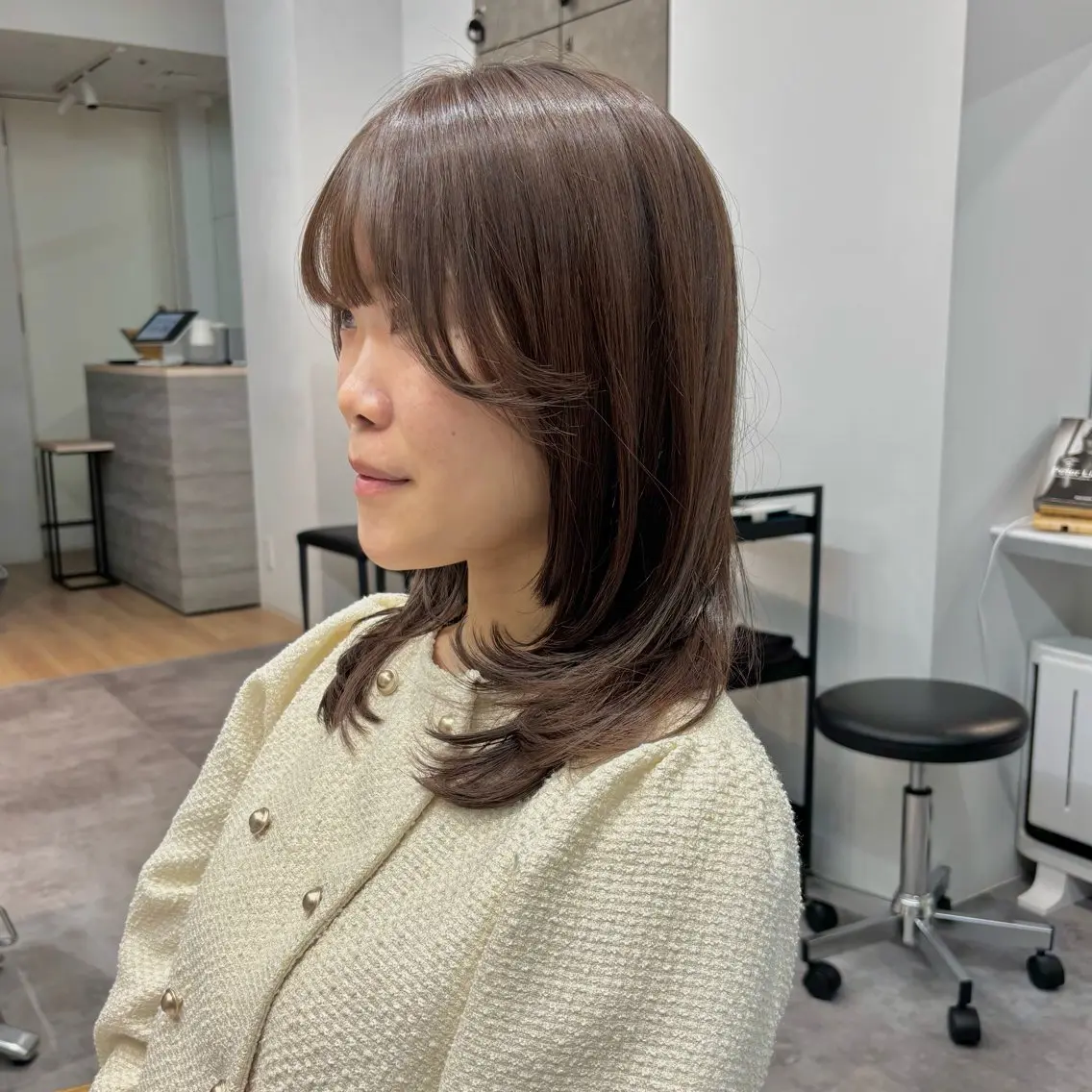 セミロング カット 門崎未依/レイヤー/ メンズカット🪿🌼のヘアスタイル