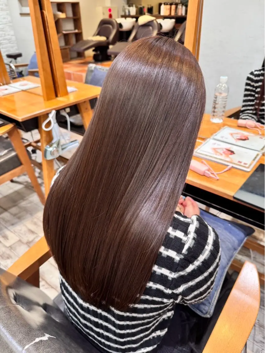 セミロング 村田 ありさのヘアスタイル