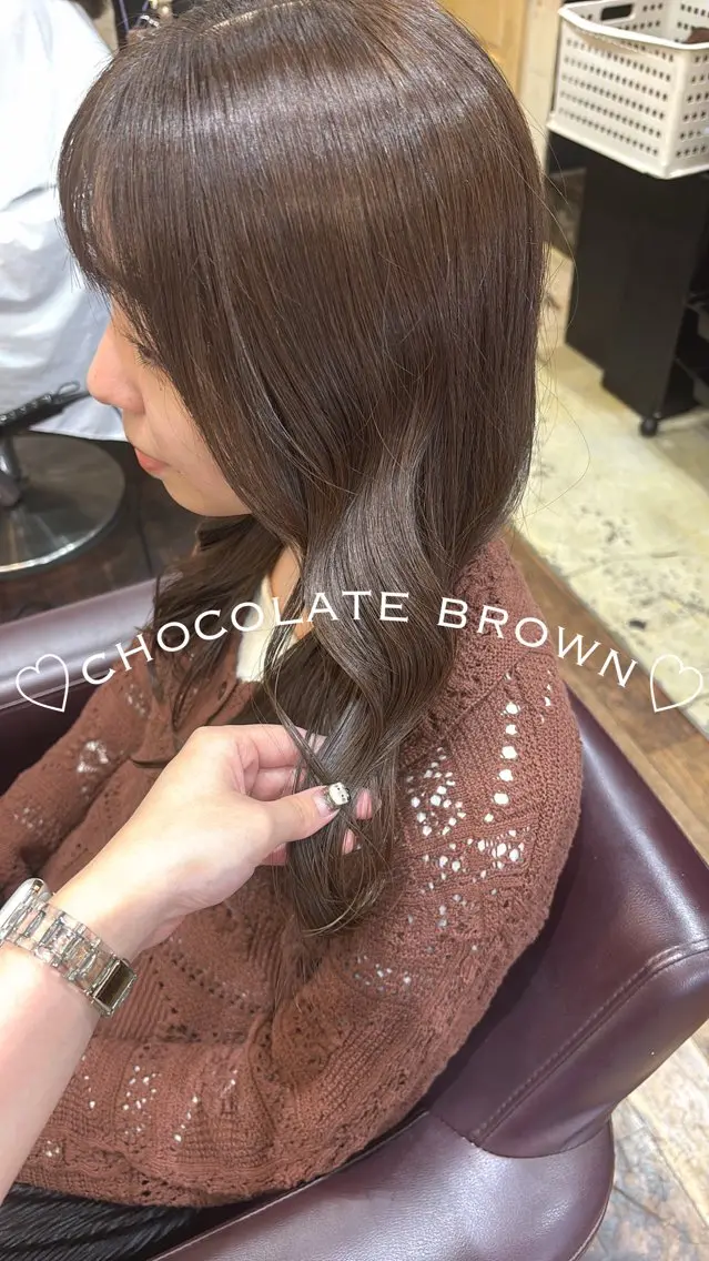 ロング カラー 黒髪 ケアカラー ダブルカラー カット ヘアカラー トリートメント 🍒桜井 優華🍒のヘアスタイル