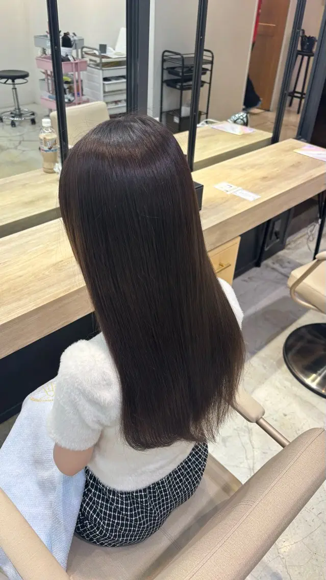 カラー 透明感カラー ヘアカラー 池田 奈央のヘアスタイル