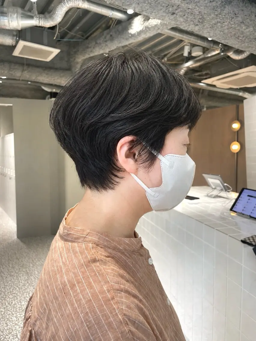 ショート、ショートボブ限定モデルカットの写真