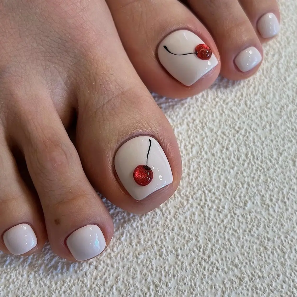 ネイル オーロラネイル 長さ出し フレンチネイル ジェルネイル ガラスフレンチ Rela・S NAILのネイルデザイン