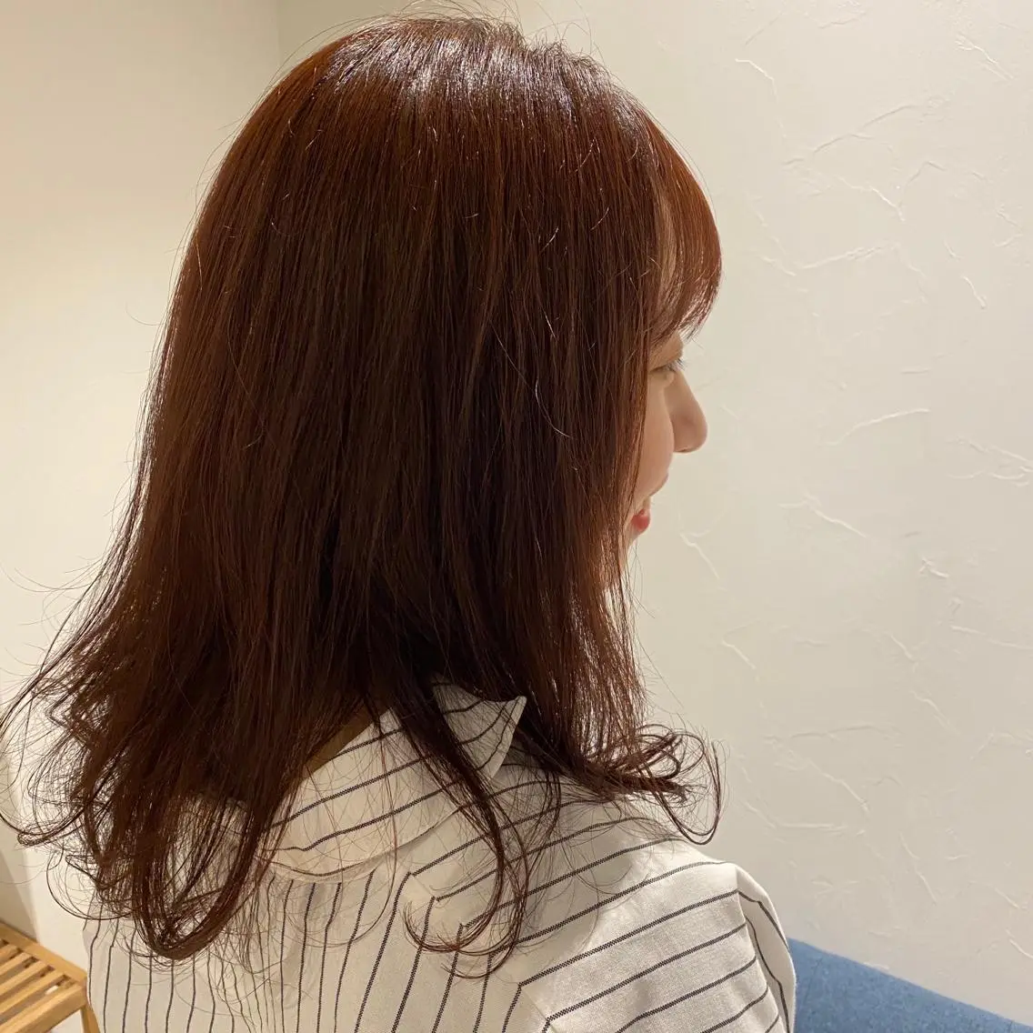 カラー ブラウンカラー レッドカラー 笹木 琴乃のヘアスタイル