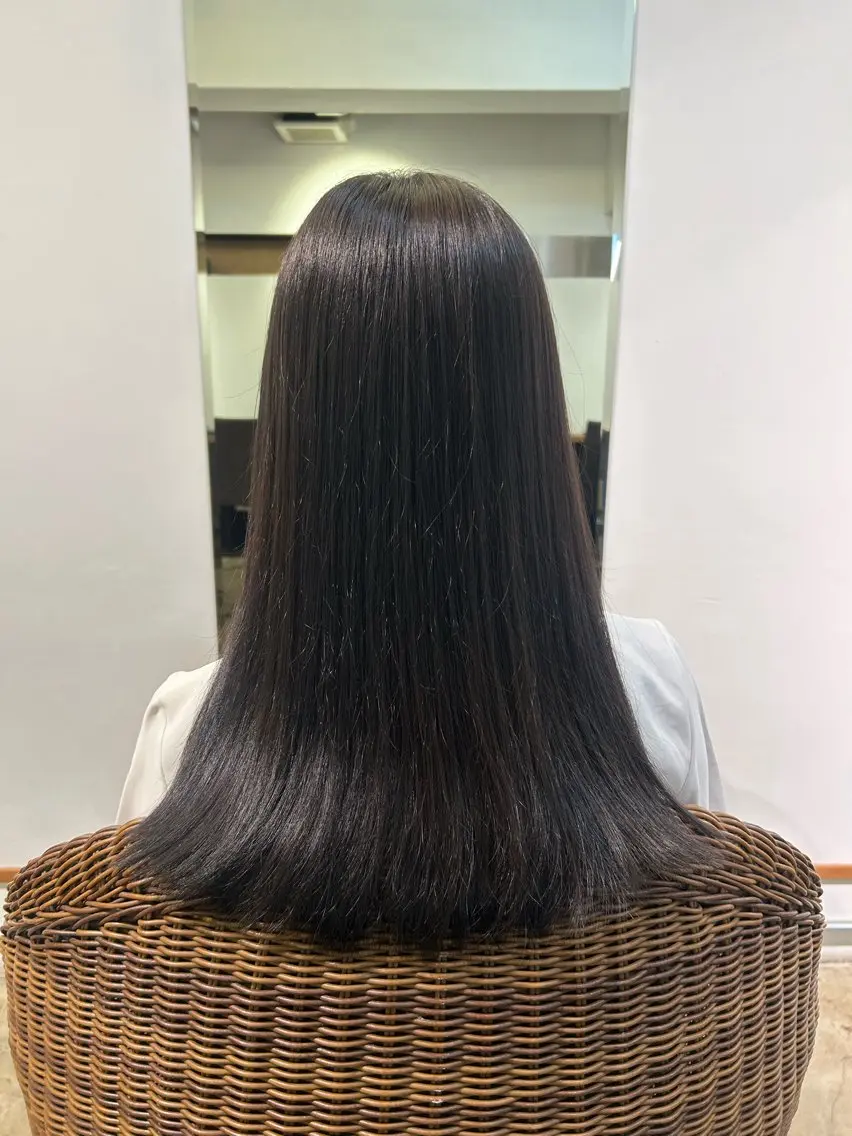 ロング カラー 中台 まゆのヘアスタイル