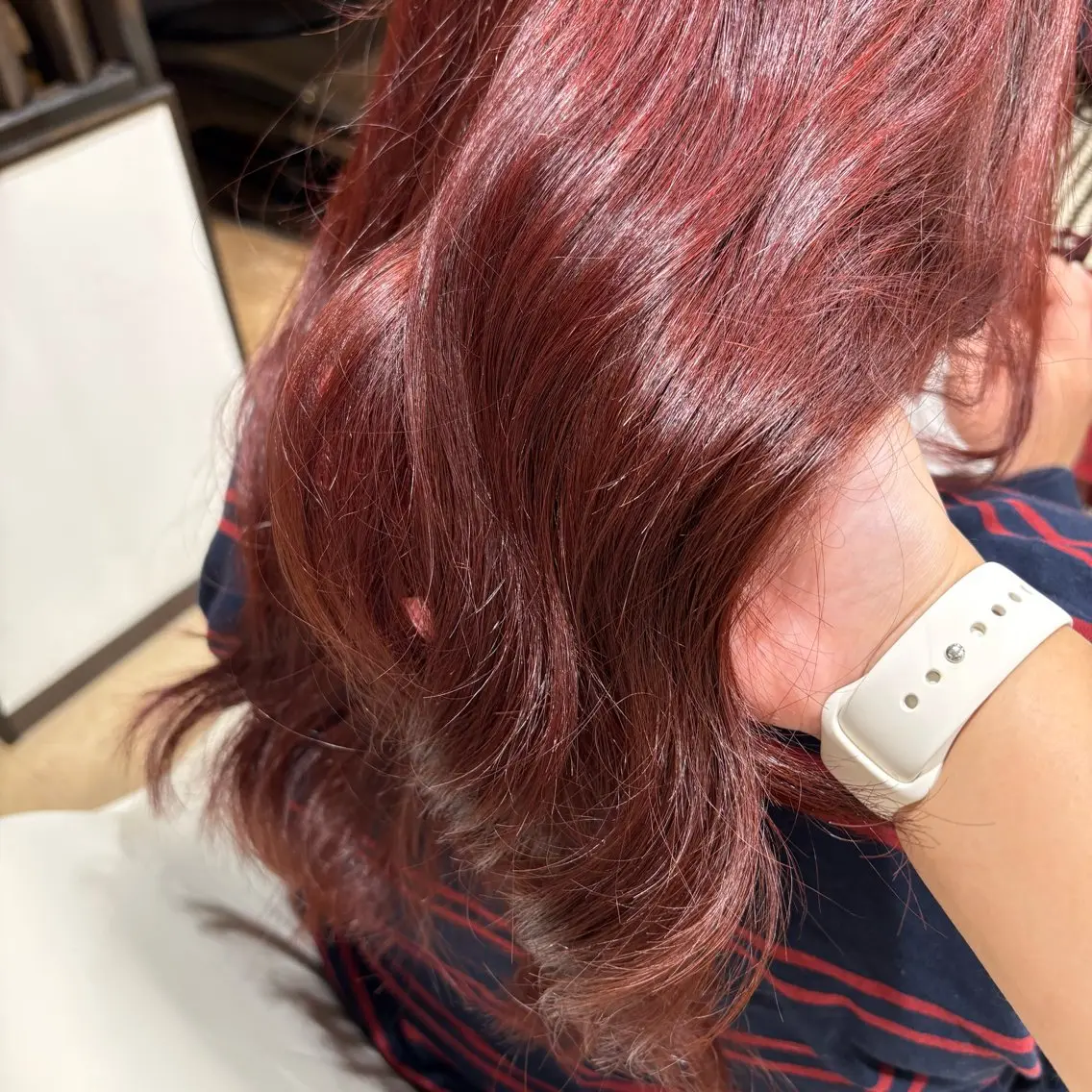 ロング ヘアカラー 衛藤 澄玲のヘアスタイル