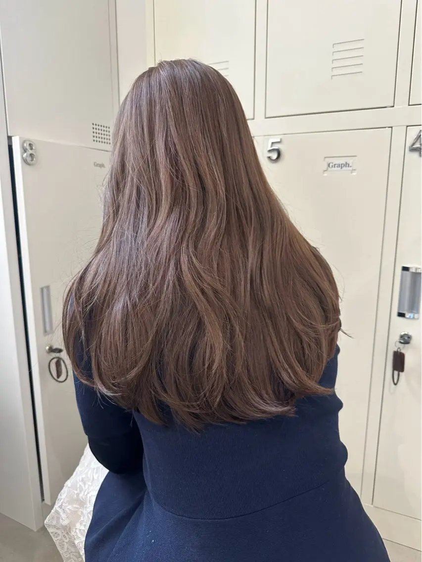 ロング カラー ベージュカラー ブリーチ ダブルカラー ブリーチなしカラー ヘアカラー 🪼AYUKA🍄 モデルさん大募集‼️のヘアスタイル