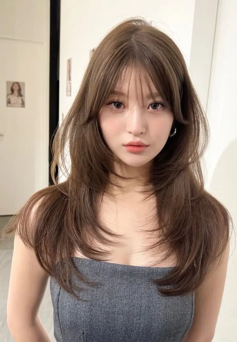 ロング カット ヘアカラー ユズキ/銀座似合わせ カット♡透明感カラーのヘアスタイル