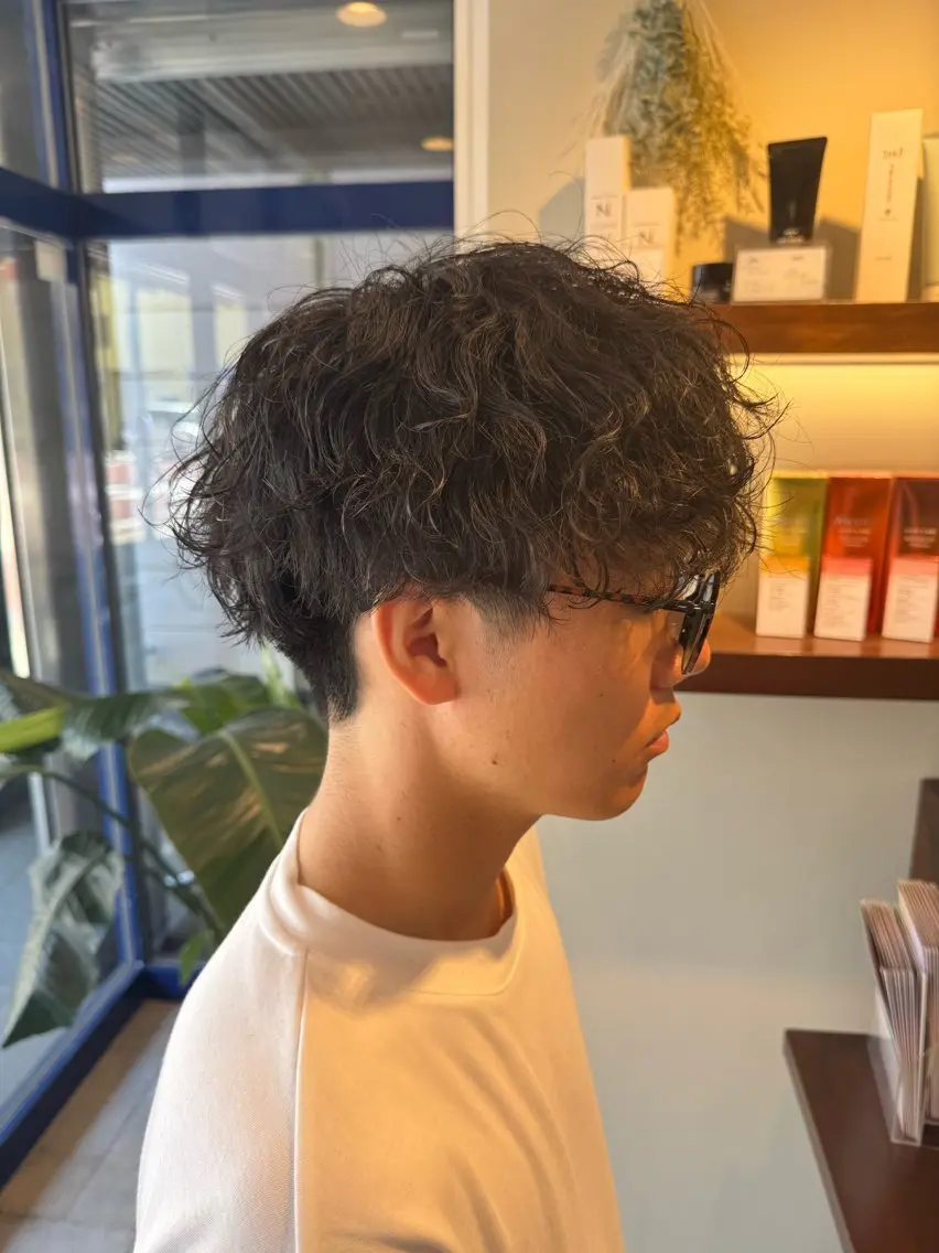 メンズ カット パーマ トリートメント パーマ／縮毛矯正/ 店長 ・村田伊吹のヘアスタイル