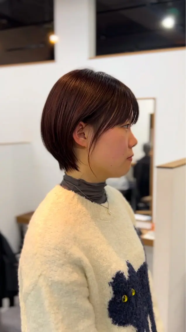 ショート ショートボブ ボブ ショートヘア カット ヘアカラー トリートメント 表参道【髪質改善】 宮嶋勇太のヘアスタイル