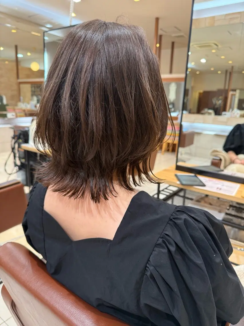 ミディアム ボブレイヤー ボブ レイヤーカット 川崎　レイヤーカット /江口真正のヘアスタイル