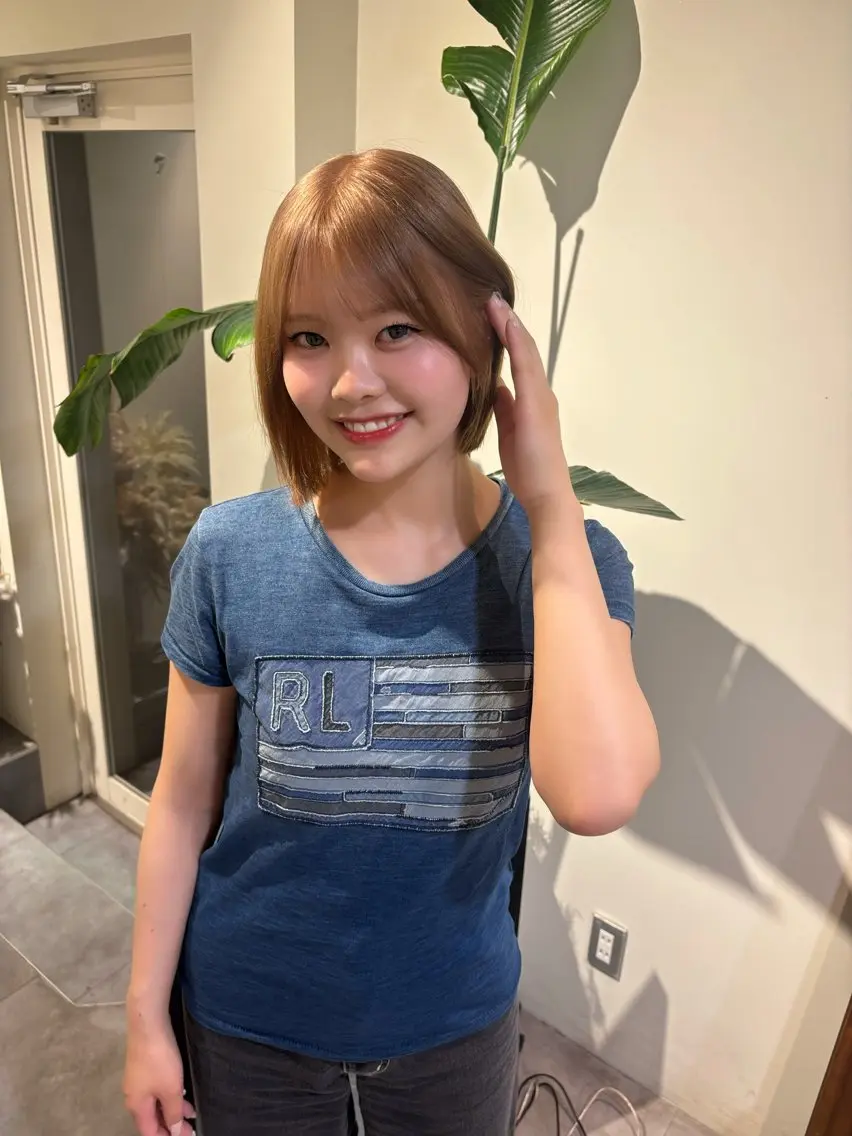 ミディアム ヘアカラー トリートメント roka ʜᴀʀᴜᴋᴀのヘアスタイル