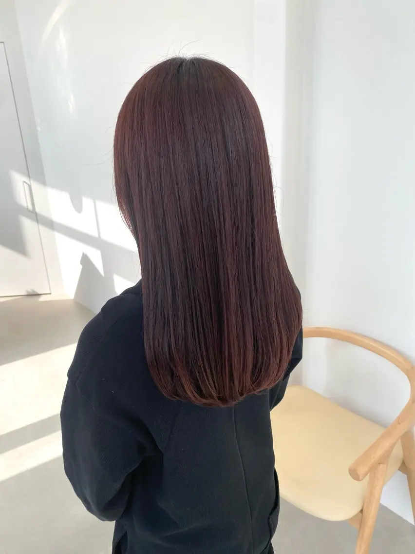 ロング カラー ブラウンカラー ピンクカラー ピンクブラウン 川合 勇気のヘアスタイル