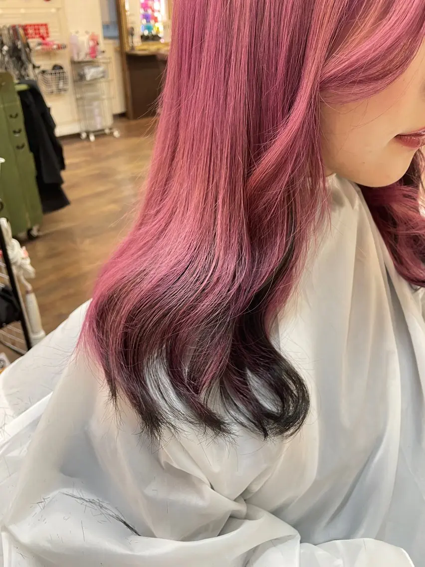 セミロング エクステ Caracore なんば店のヘアスタイル
