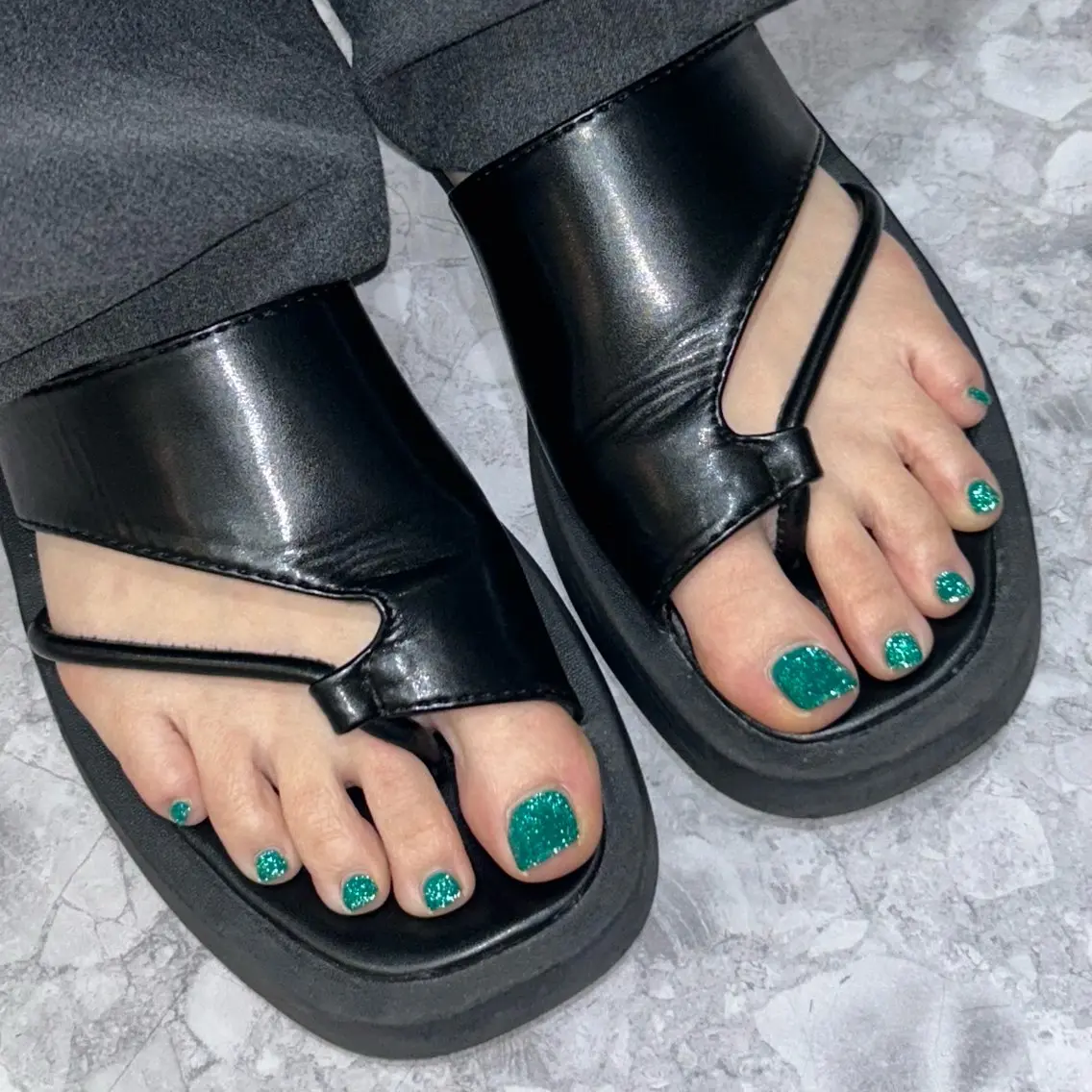 ❣️OPEN 記念❣️꙳⋆ ܰ 初回オフ無料・ケア込み ܱ ◎パラジェル使用◎ foot nail ワンカラー꙳⋆の写真