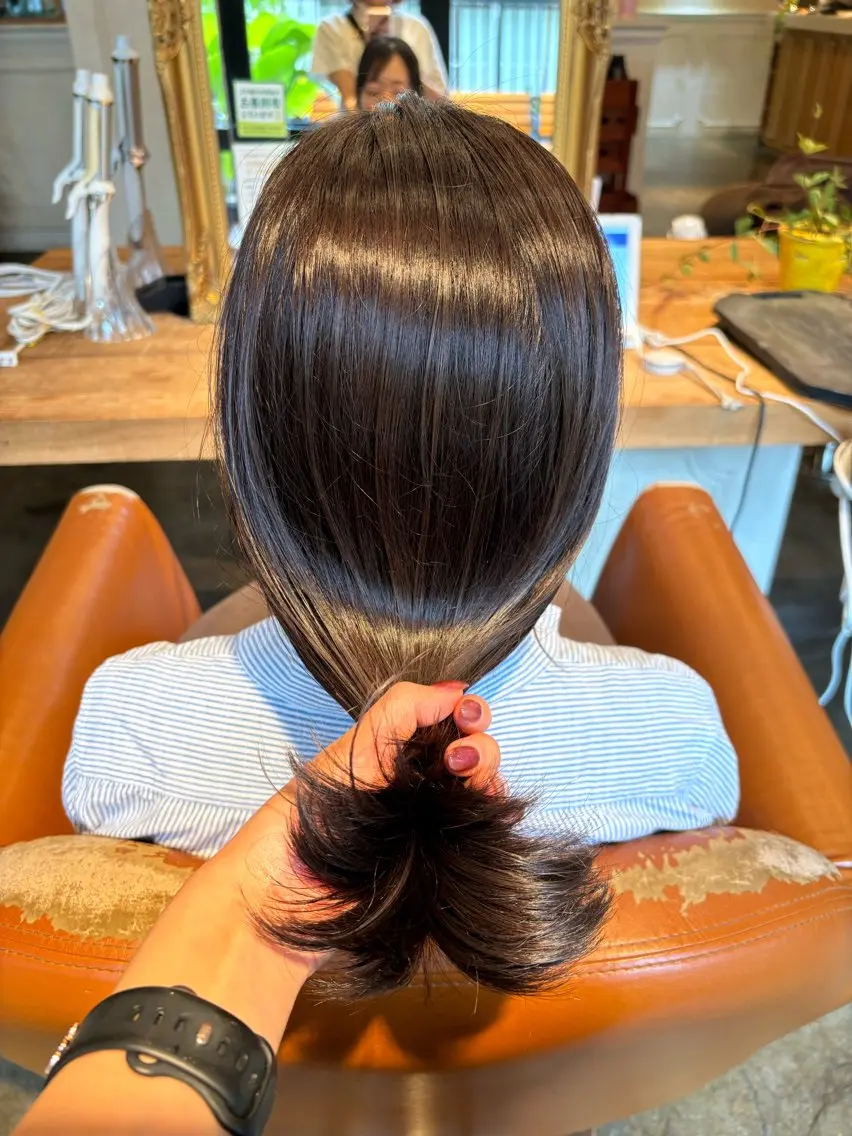 ロング カラー 髪質改善カラー ベージュ🤎YUMEのヘアスタイル