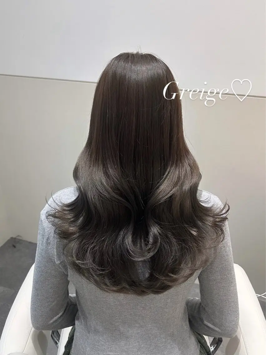 セミロング カラー 🩷韓国ヘア/ヨシン モリ🩷Maikaのヘアスタイル