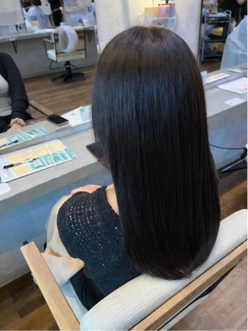 セミロング カラー ヘアカラー 松川 峰大のヘアスタイル
