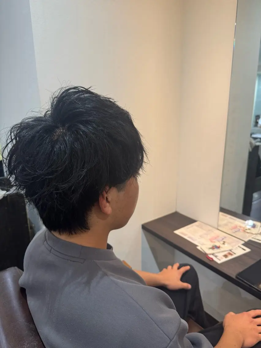ショート カラー メンズ メンズウルフカット くびれヘア ウルフカット 🐺ｳﾙﾌﾍｱ/ kanata🐺のヘアスタイル